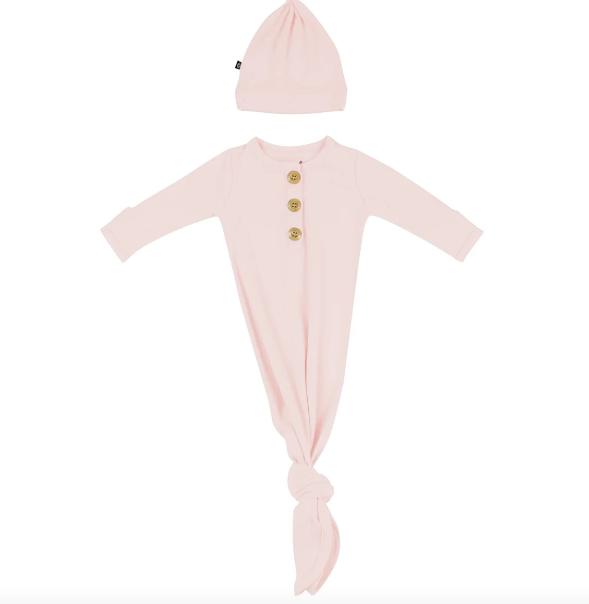 kyte baby kyte baby knotted gown w/ hat