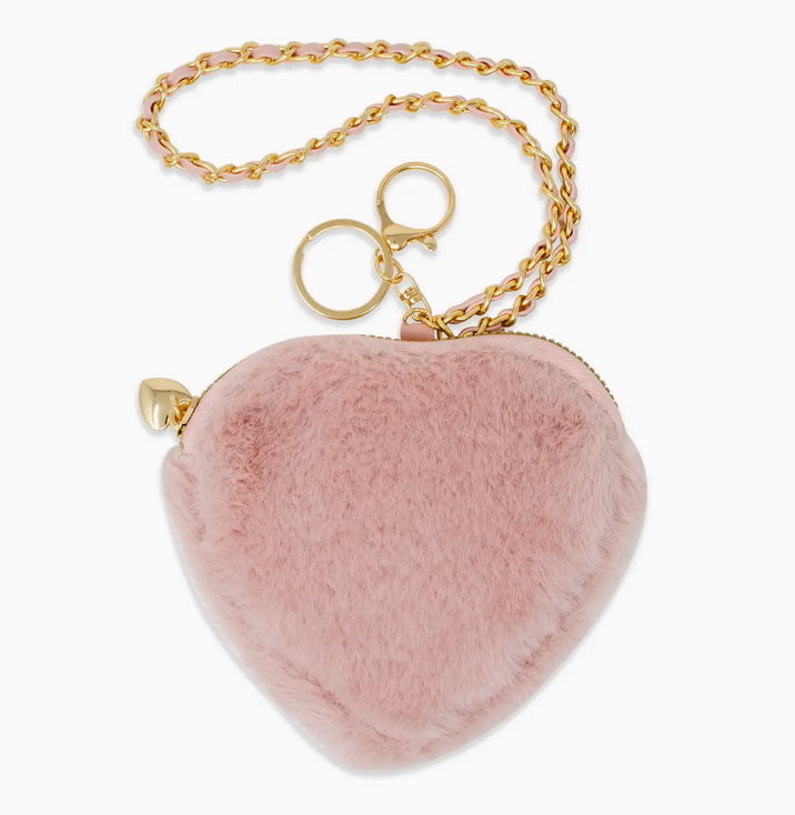 zomi gems zomi gems fuzzy heart wristlet