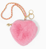 zomi gems zomi gems fuzzy heart wristlet