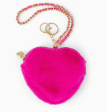 zomi gems zomi gems fuzzy heart wristlet