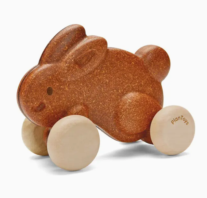 plan toys (faire) plantoys push along bunny