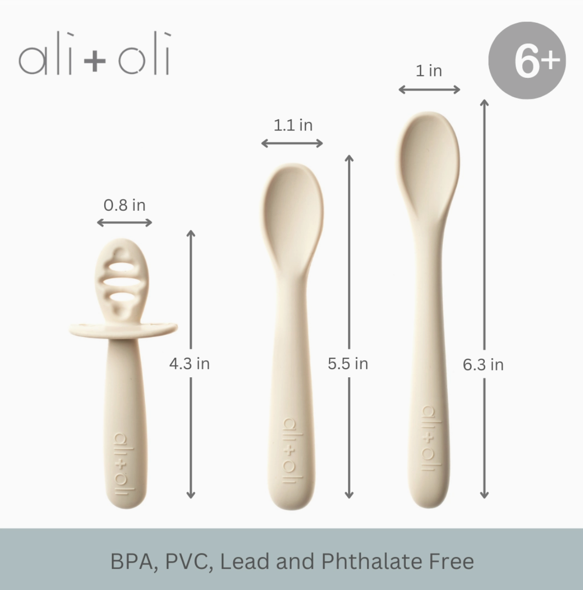 ali + oli ali + oli multi stage spoon set