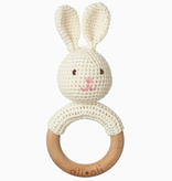ali + oli ali + oli crocheted bunny teething ring
