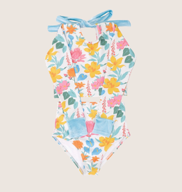saint ida floral long sleeve swim set