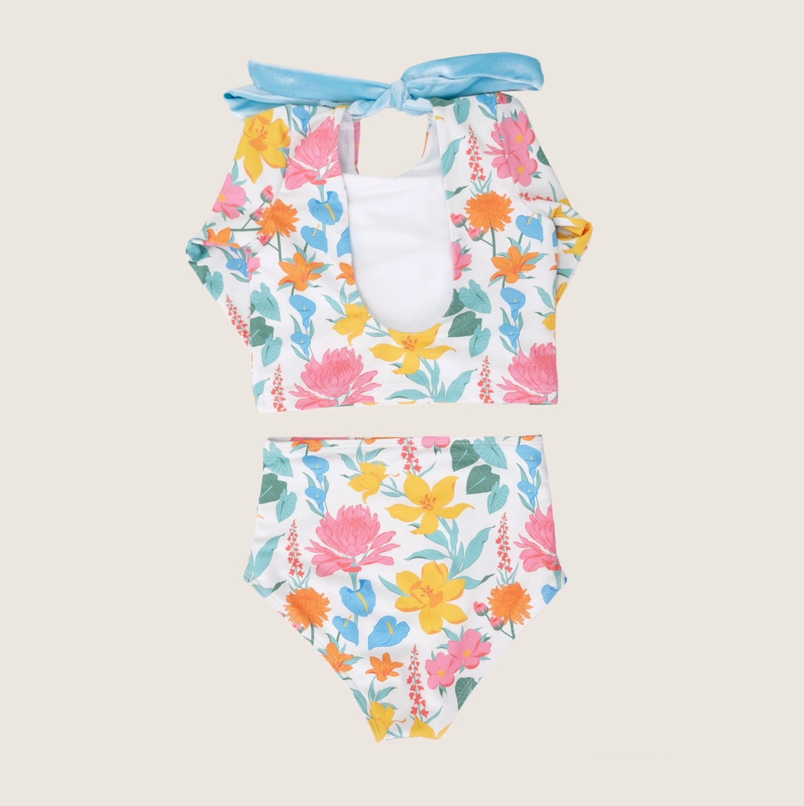 saint ida floral long sleeve swim set