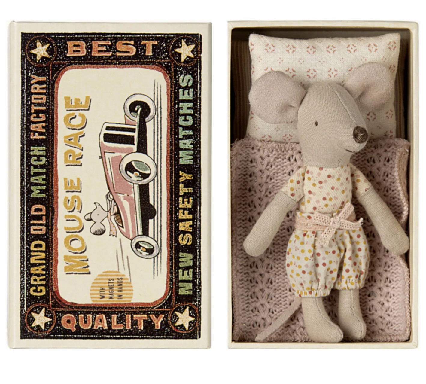 Maileg maileg little sister mouse in matchbox