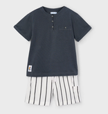 Mayoral mayoral striped shorts set