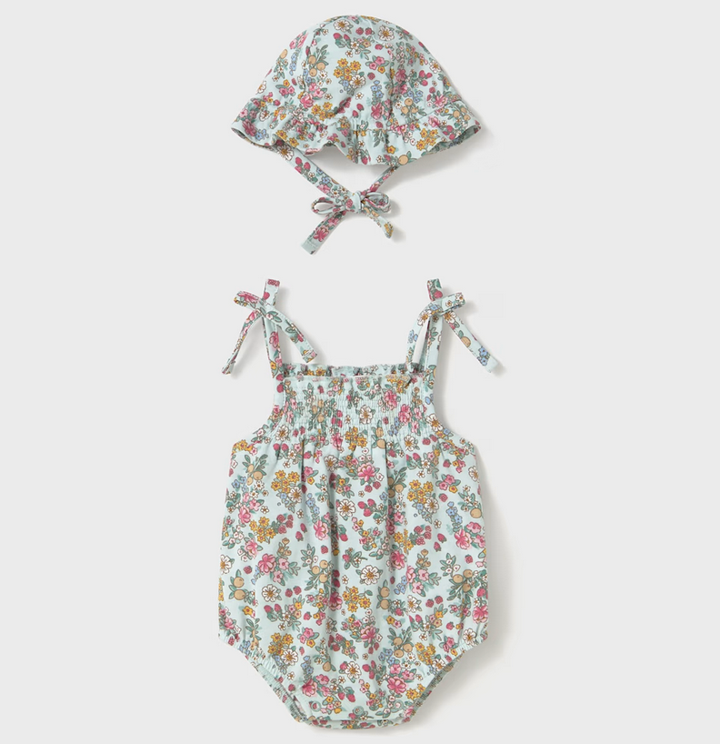 Mayoral mayoral floral bubble w/hat
