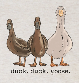 barefoot baby duck duck goose ls onesie