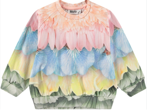 molo molo petal rainbow disc sweatshirt