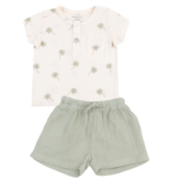 angel dear angel dear palm henley & shorts