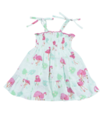 angel dear angel dear flamingos smocked dress