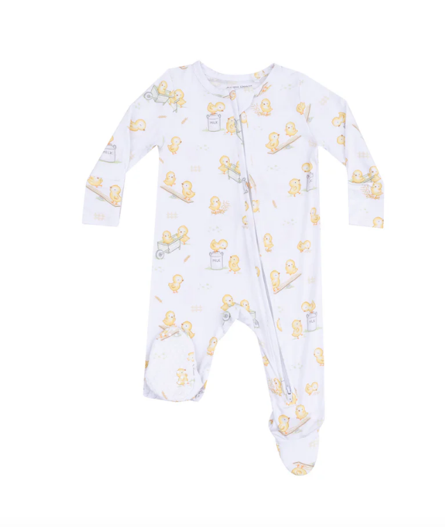 angel dear angel dear 2 way zip footie