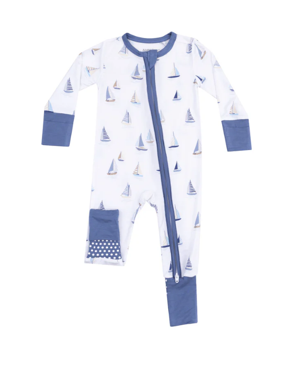 angel dear angel dear 2 way zip romper