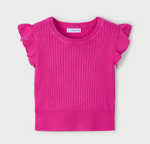 Mayoral mayoral flutter sleeve top