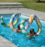 sunnylife giant sorbet stripe inflatable noodle