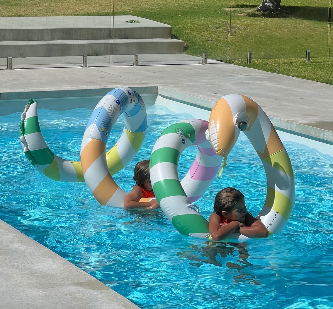 sunnylife giant sorbet stripe inflatable noodle
