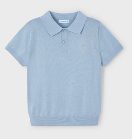 Mayoral mayoral sky blue knit polo