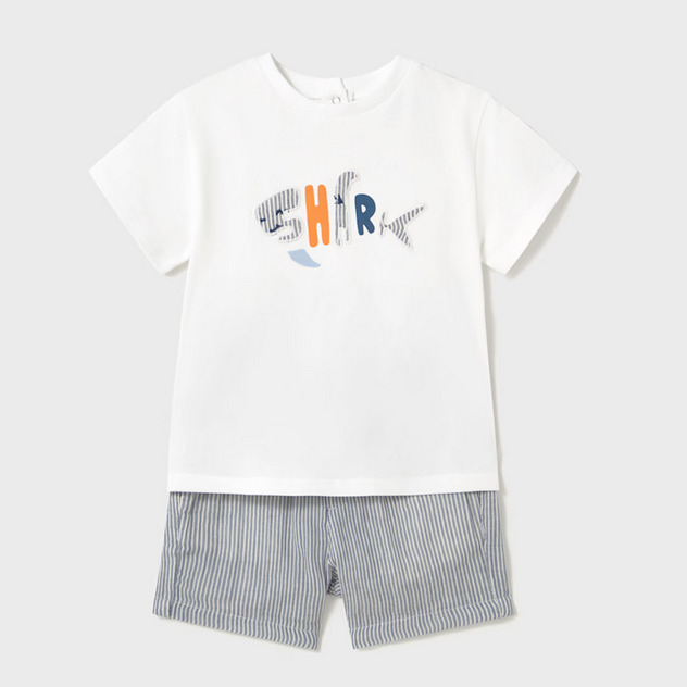 Mayoral mayoral shark tee and shorts