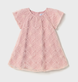 Mayoral mayoral blush floral tulle dress