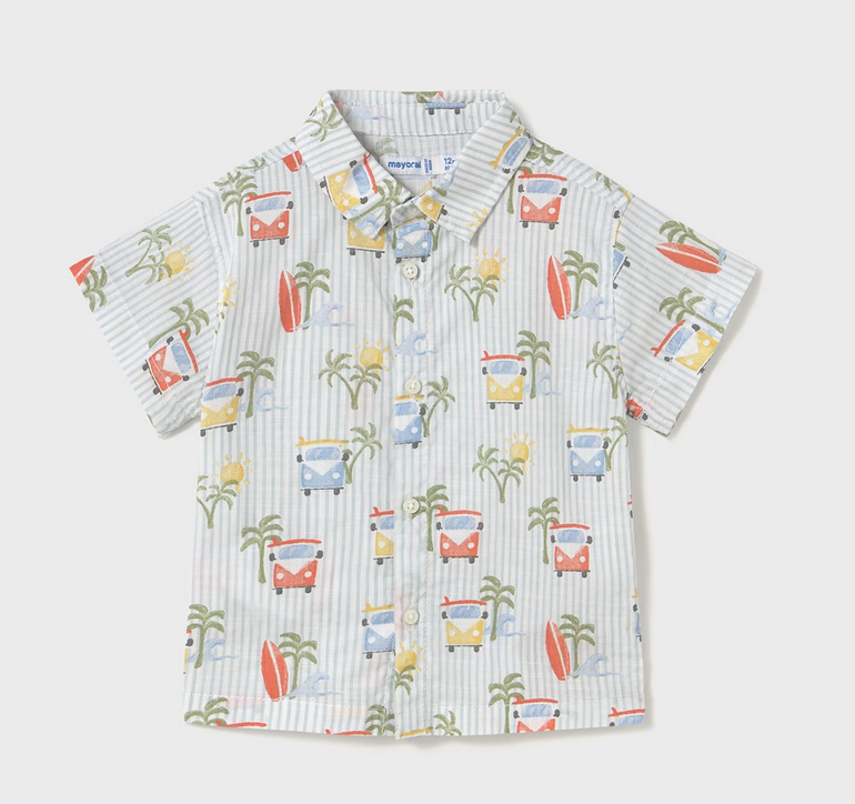 Mayoral mayoral striped van buttondown