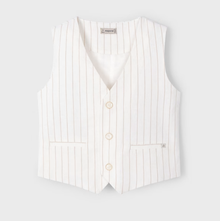 Mayoral mayoral striped linen vest