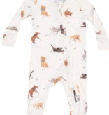 angel dear angel dear 2 way zip footie