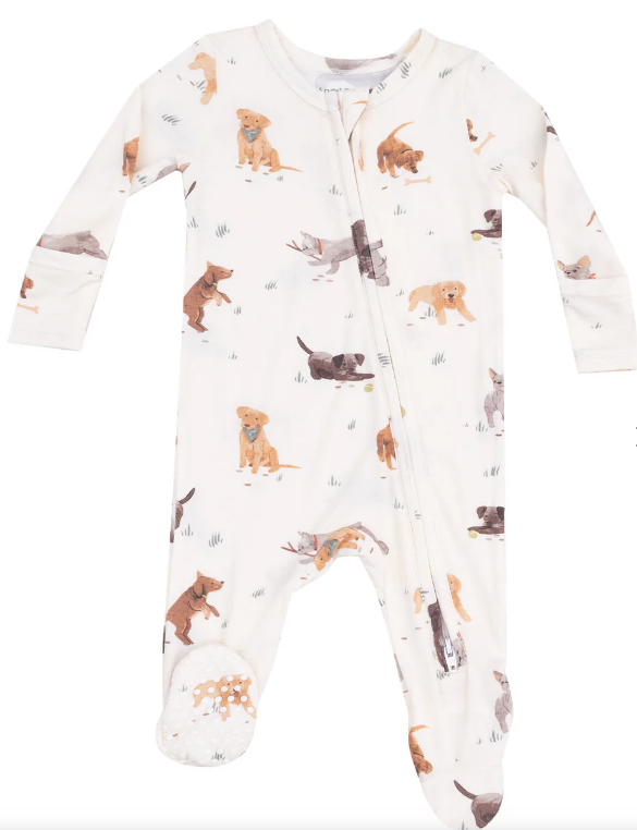 angel dear angel dear 2 way zip footie