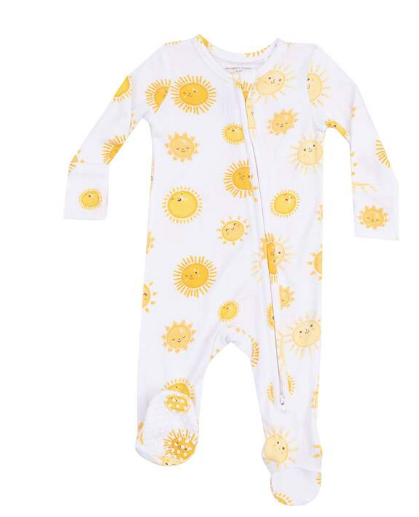 angel dear angel dear 2 way zip footie