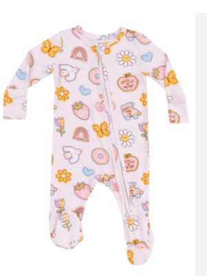 angel dear angel dear 2 way zip footie