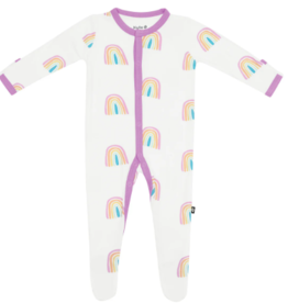 kyte baby kyte baby printed footie poi rainbow, roar, golf