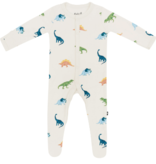kyte baby kyte baby printed footie poi rainbow, roar, golf