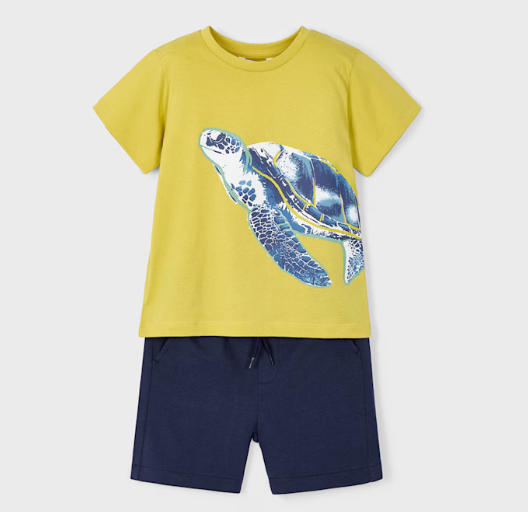 Mayoral mayoral turtle shorts set