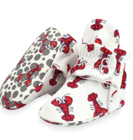 Zutano zutano printed cotton booties