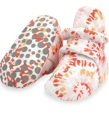 Zutano zutano printed cotton booties