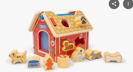 Jack Rabbit Creations, Inc. dog house shape sorter