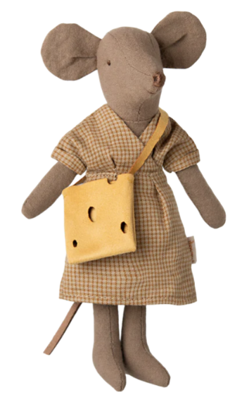 Maileg maileg mum mouse, light brown