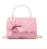 zomi gems zomi gems quilted bag with pearl handle + bow