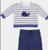 angel dear angel dear whale sweatshirt/shorts