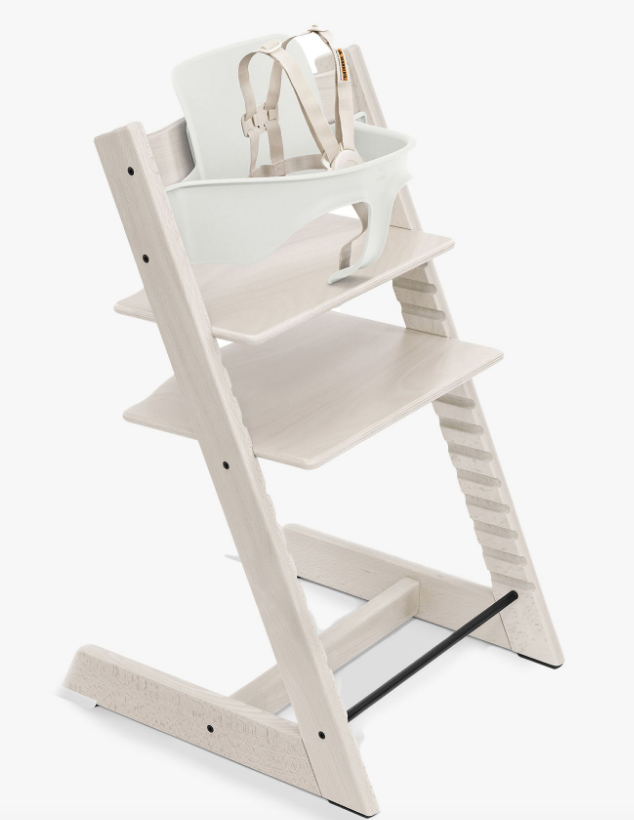 Stokke stokke tripp trapp .high chair whitewash chair + babyset