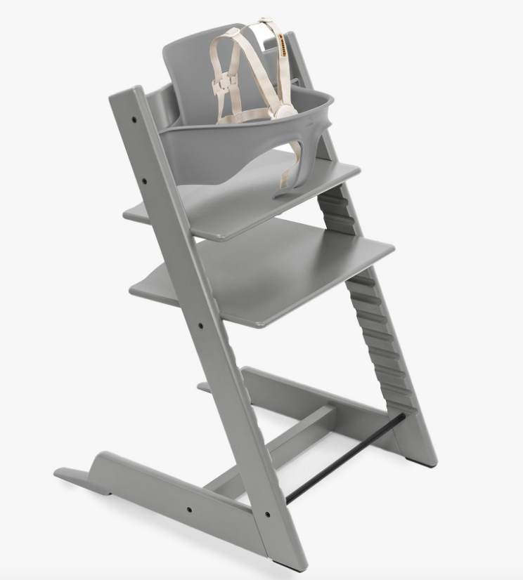 Stokke stokke tripp trapp .high chair storm grey chair + babyset
