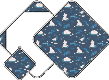 loulou lollipop Loulou Lollipop Hooded Towel Set