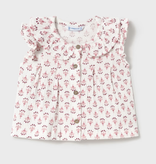 Mayoral mayoral rose floral blouse