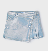 Mayoral mayoral metallic denim skort
