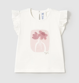 Mayoral mayoral floral flutter tee