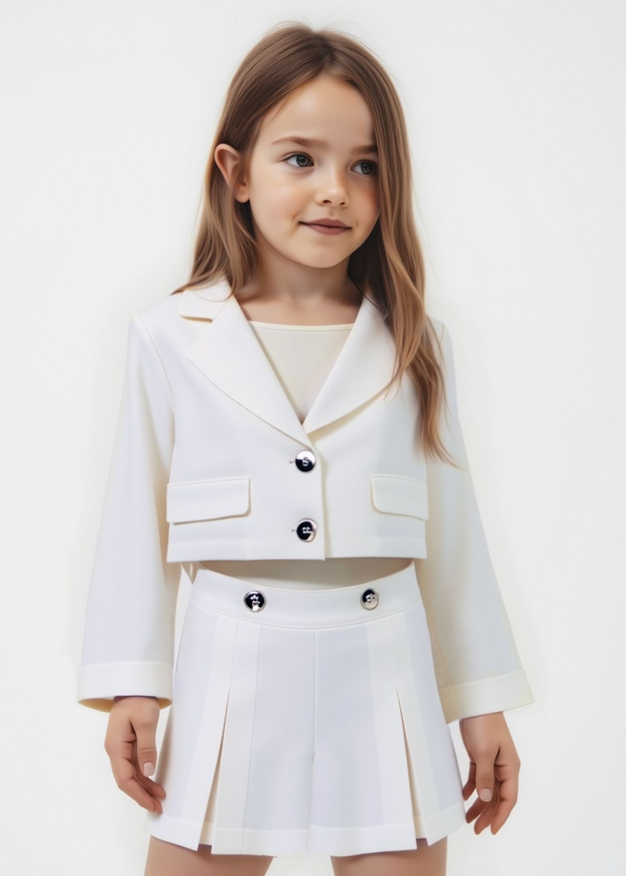 Mayoral Mayoral white dress shorts