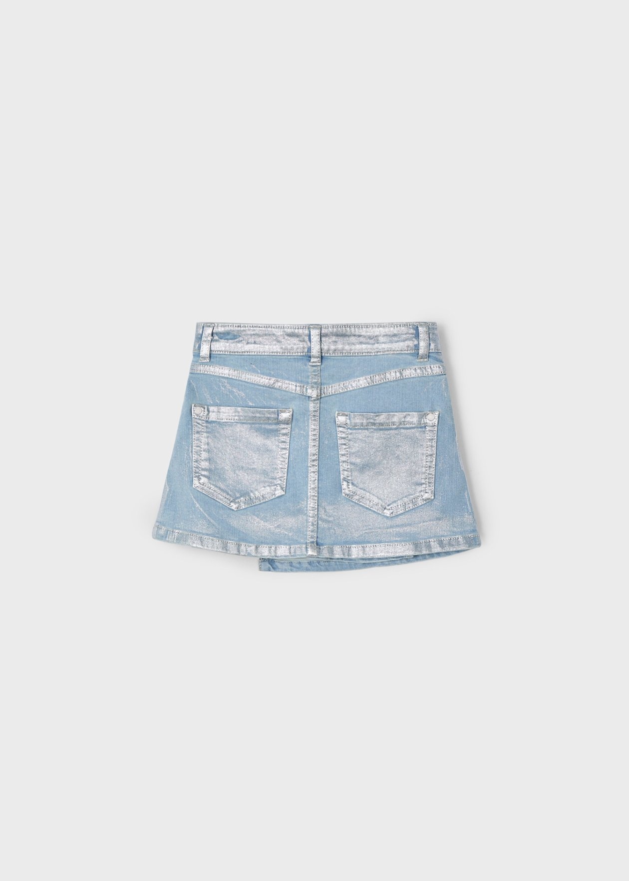 Mayoral Mayoral metallic denim skort