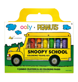 ooly ooly x peanuts school coloring travel kit