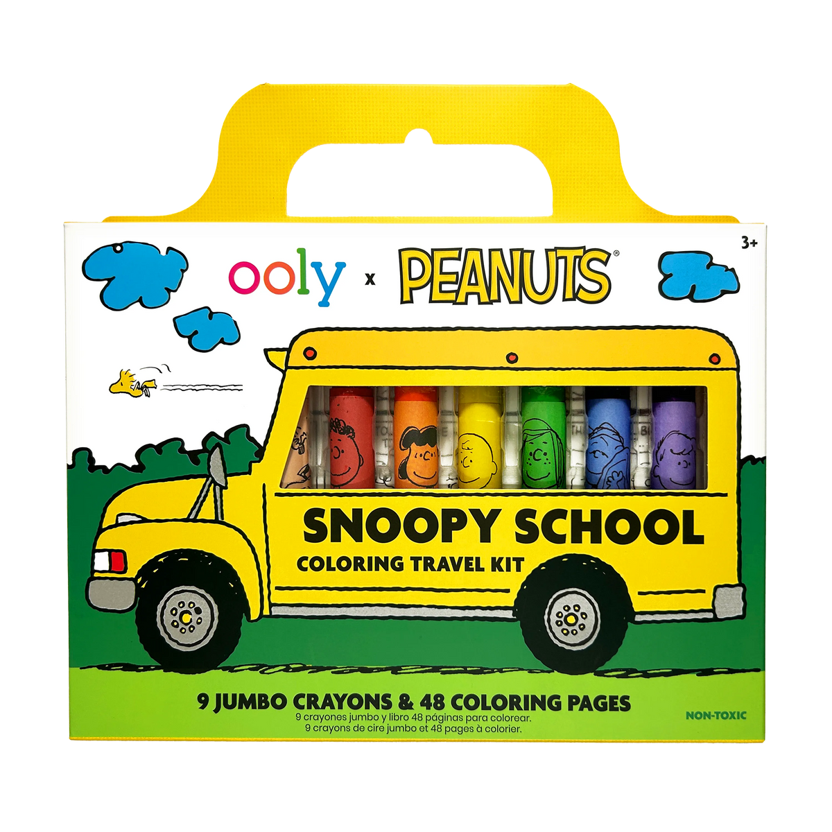 ooly ooly x peanuts school coloring travel kit