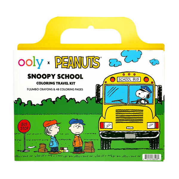 ooly ooly x peanuts school coloring travel kit